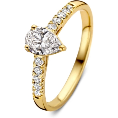 Aurore Jewelry RA15720048 Ava Royal 18k gouden ring met 0,48 ct lab grown diamant
