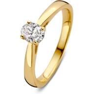 Aurore Jewelry RA15730030 Franky 18k gouden solitair ring met 0,30 ct lab grown diamant