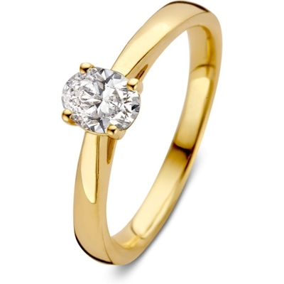 Aurore Jewelry RA15730050 Franky 18k gouden solitair ring met 0,50 ct lab grown diamant