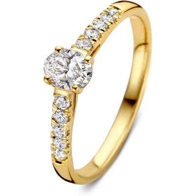 Aurore Jewelry RA15740048 Franky Royal 18k gouden ring met 0,48 ct lab grown diamant
