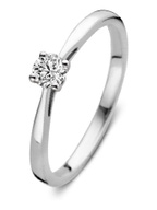 Aurore RA25010020 Olivia 18 karaat gouden ring met 0,20 ct lab grown diamant