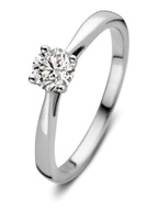 Aurore RA25010050 Olivia 18 karaat gouden ring met 0,50 ct lab grown diamant