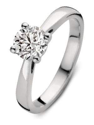 Aurore RA25010100 Olivia 18 karaat gouden ring met 1,00 ct lab grown diamant