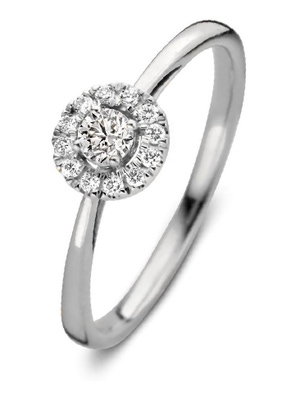 Aurore RA25100020 Emma 18 karaat gouden ring met 0,20 ct lab grown diamant