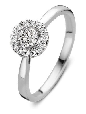 Aurore RA25100030 Emma 18 karaat witgouden ring met 0,30 ct lab grown diamant