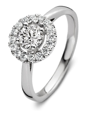 Aurore RA25100075 Emma 18 karaat gouden ring met 0,75 ct lab grown diamant