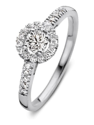 Aurore RA25110050 Emma Royal 18 karaat gouden ring met 0,50 ct lab grown diamant