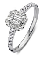 Aurore RA25310050 Ivy Royal 18 karaat gouden ring met 0,50 ct lab grown diamant