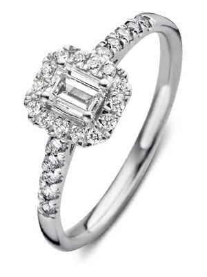 Aurore RA25310050 Ivy Royal 18 karaat gouden ring met 0,50 ct lab grown diamant