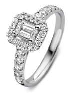 Aurore RA25310100 Ivy Royal 18 karaat gouden ring met 1,00 ct lab grown diamant