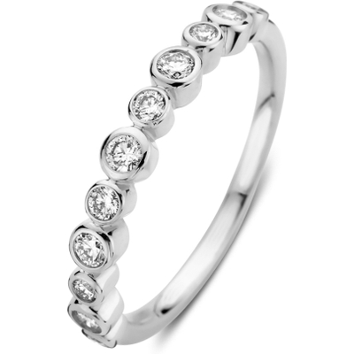 Aurore Jewelry RA25540031 Luna 18k witgouden ring met 0,31 ct diamant lab grown