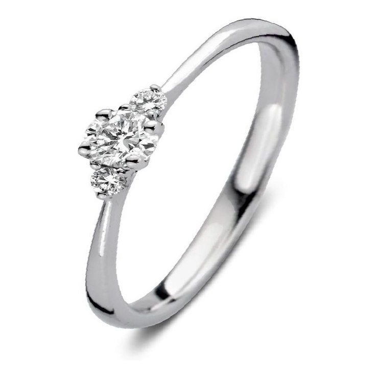 Aurore RA25600020 Alix 18 karaat gouden ring met 0,20 ct lab grown diamant