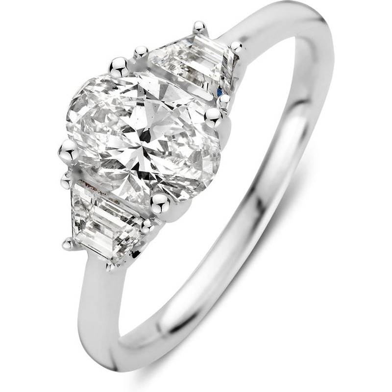 Aurore Jewelry RA25651122 Cato 18k witgouden ring diamant