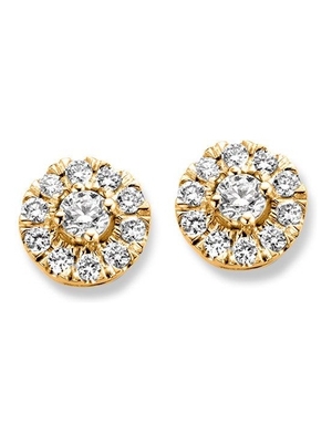 Aurore Jewelry OA15100020 Emma 18 karaat gouden oorknopjes met 0,20 ct lab grown diamant