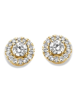 Aurore Jewelry OA15100060 Emma 18 karaat gouden oorknopjes met 0,60 ct lab grown diamant