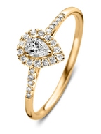 Aurore Jewelry RA15210030 Elin Royal 18 karaat gouden ring met 0,30 ct lab grown diamant