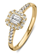 Aurore Jewelry RA15310050 Ivy Royal 18 karaat gouden ring met 0,50 ct lab grown diamant