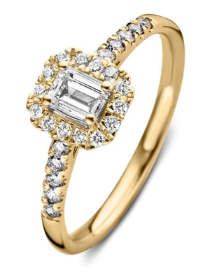 Aurore Jewelry RA15310050 Ivy Royal 18 karaat gouden ring met 0,50 ct lab grown diamant