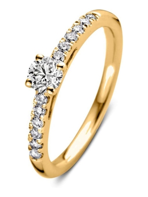 Aurore Jewelry RA15700050 Mary 18 karaat gouden ring met 0,50 ct lab grown diamant