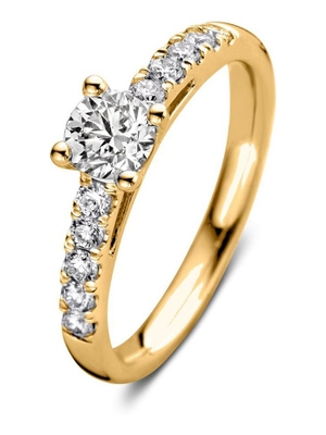 Aurore Jewelry RA15700080 Mary 18 karaat gouden ring met 0,80 ct lab grown diamant