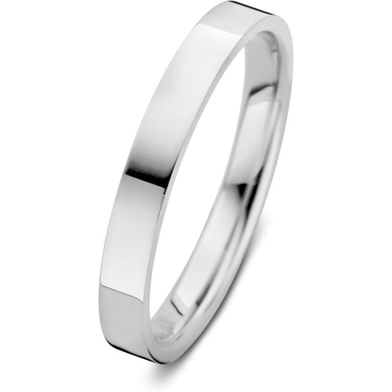 Aurore Jewelry RA26130030 Sam 18 karaat witgouden trouwring 3 mm