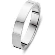 Aurore Jewelry RA26130040 Sam 18 karaat witgouden trouwring 4 mm