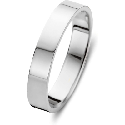 Aurore Jewelry RA26130040 Sam 18 karaat witgouden trouwring 4 mm