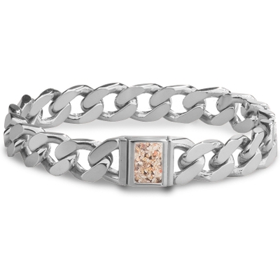 See You BG 012 FP ASH Zilveren schakelarmband as met hars