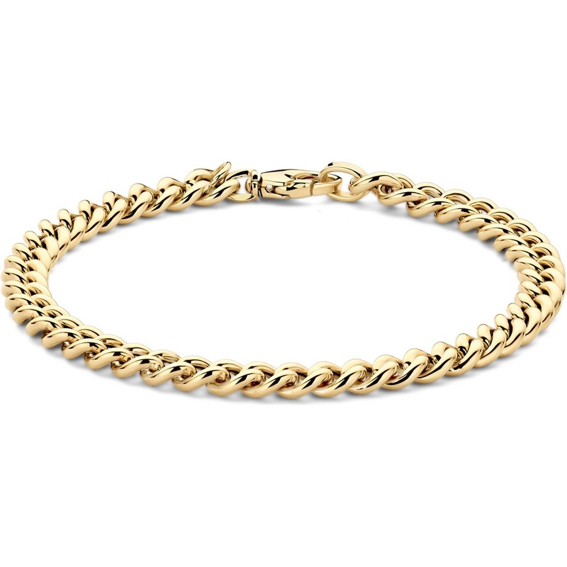 Blush 2262YGO 14k gouden gourmet schakelarmband 18,5 cm