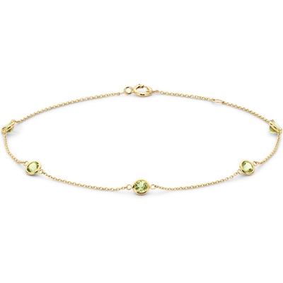 Blush 2266YGP 14k gouden armband met peridoot 18 cm