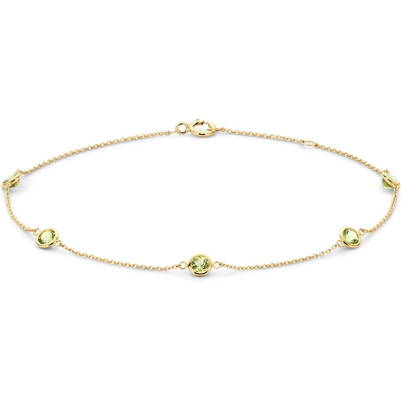 Blush 2266YGP 14k gouden armband met peridoot 18 cm
