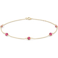 Blush 2266YRH 14k gouden armband met rhodoliet 18 cm