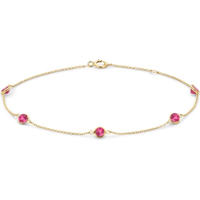 Blush 2266YRH 14k gouden armband met rhodoliet 18 cm