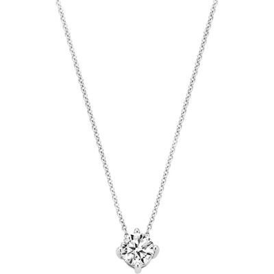 Blush 3057WZI 14k witgouden ketting met zirkonia hanger 42 cm