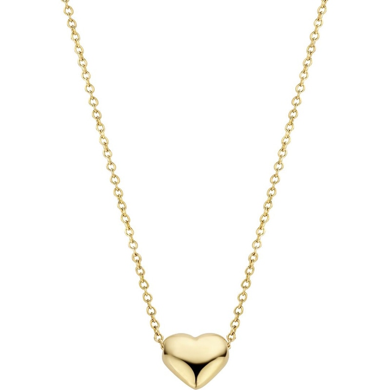 Blush 3062YGO 14k gouden ketting met hartje 42 cm