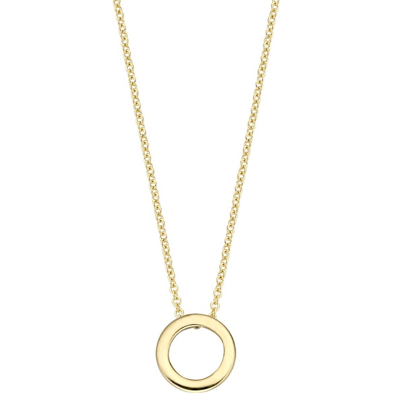 Blush 3083YGO 14k gouden ketting met rondje 42 cm