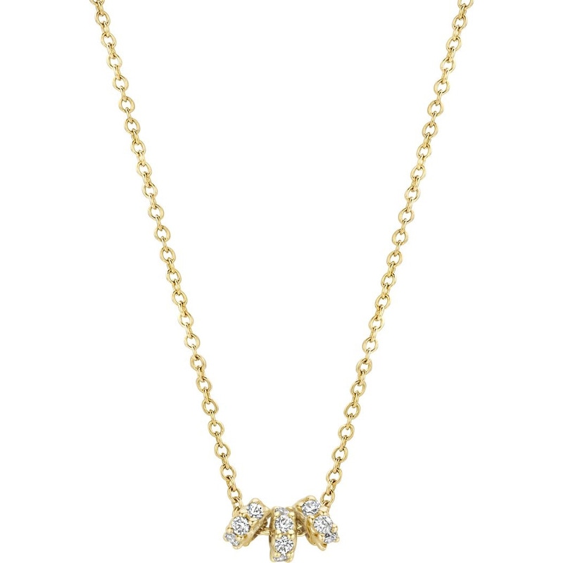 Blush 3136YZI 14k gouden ketting met zirkonia hanger 42 cm