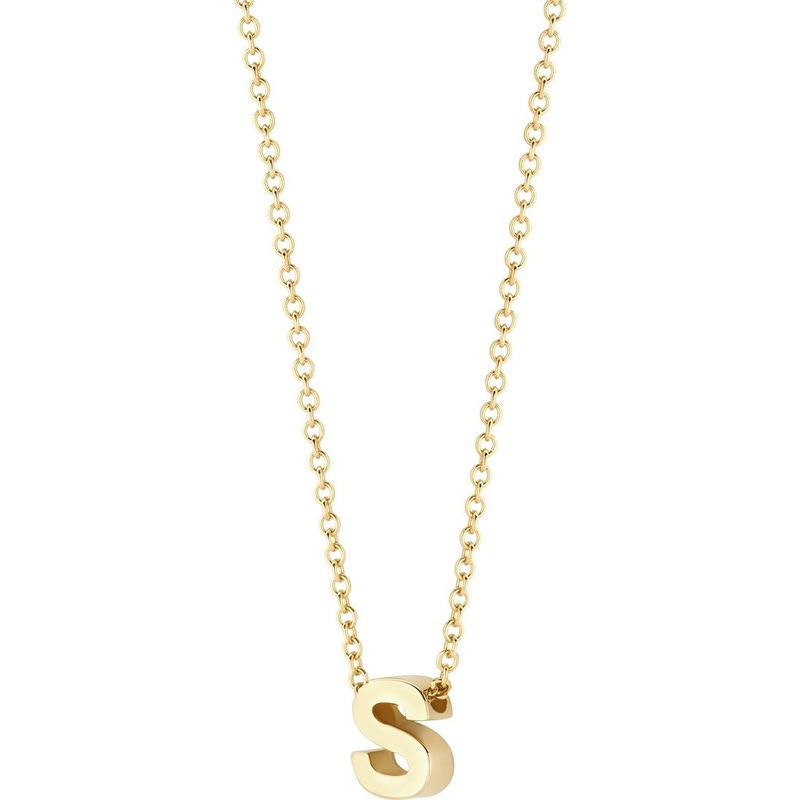 Blush 3155YGO 14k gouden ketting met letter 42 cm