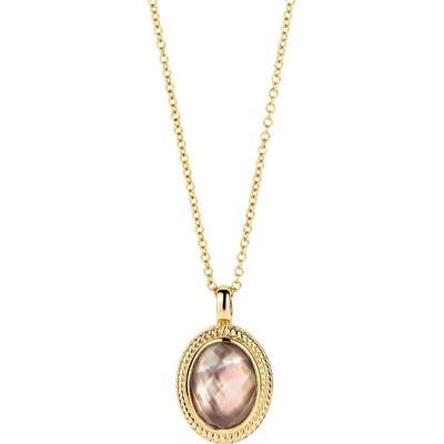 Blush 3169YBQ 14k gouden ketting met parelmoer en bergkristal