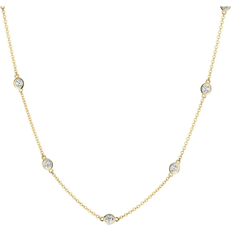 Blush 3172YZI 14k gouden collier met zirkonia 42 cm