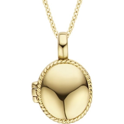 Blush 6087YGO 14k gouden medaillon ovaal 13 mm