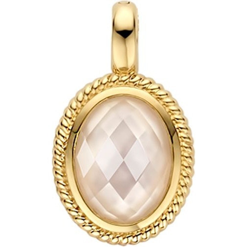 Blush 6097YMQ 14k gouden hanger met parelmoer