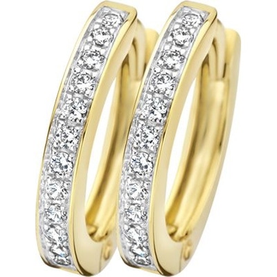 Blush 7163BZI 14k bicolor gouden oorringen 12,4 mm