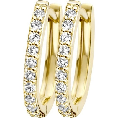 Blush 7236YZI 14k gouden oorringen met zirkonia 15,5 mm