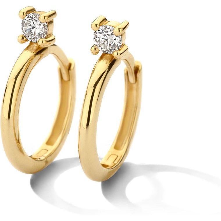 Blush 7372YZI 14k gouden oorringen met zirkonia