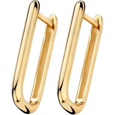 Blush 7380YGO 14k gouden oorringen rechthoek 13,3 mm