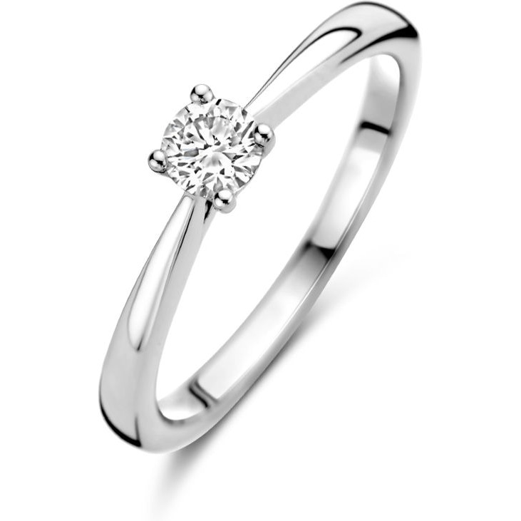 Blush LG1001W 14k witgouden ring met diamant lab grown