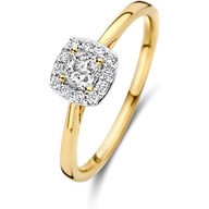Blush LG1009Y 14k gouden ring met 0,37 ct diamant lab grown