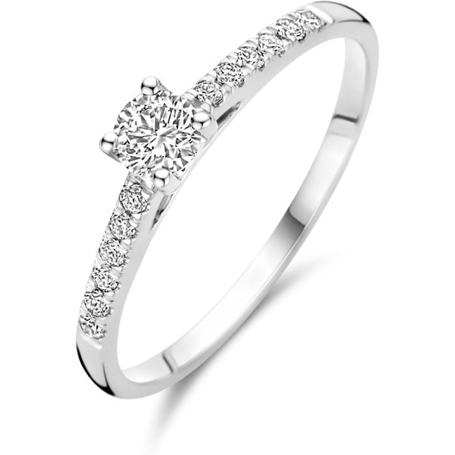 Blush LG1017W 14k witgouden ring met diamant lab grown