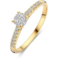 Blush LG1018Y 14k gouden ring met diamant lab grown